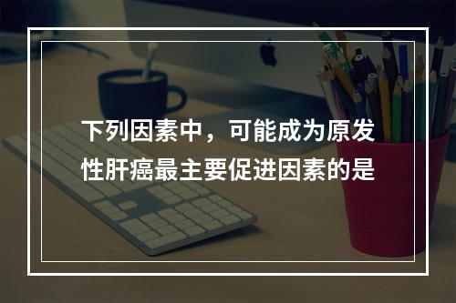 下列因素中，可能成为原发性肝癌最主要促进因素的是