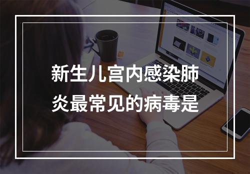 新生儿宫内感染肺炎最常见的病毒是