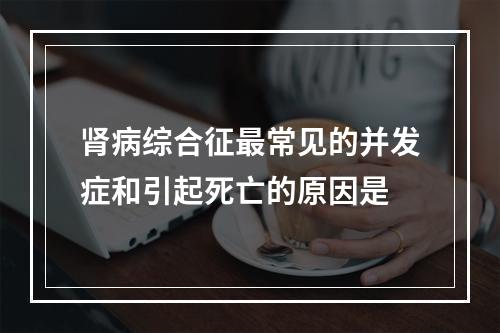 肾病综合征最常见的并发症和引起死亡的原因是