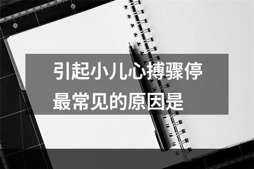 引起小儿心搏骤停最常见的原因是