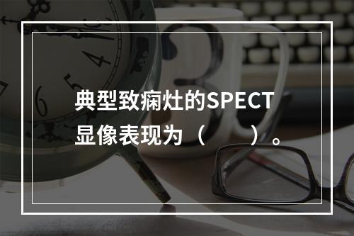 典型致痫灶的SPECT显像表现为（　　）。