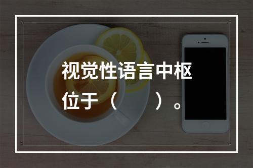 视觉性语言中枢位于（　　）。