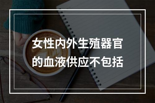 女性内外生殖器官的血液供应不包括