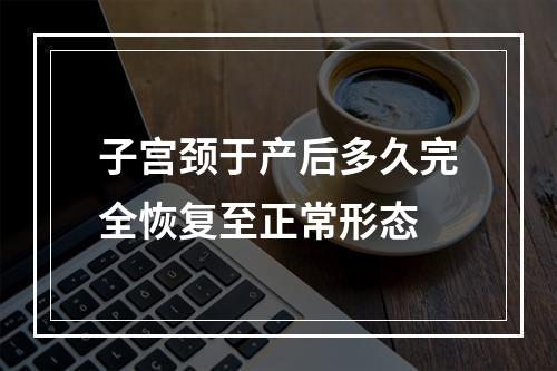 子宫颈于产后多久完全恢复至正常形态