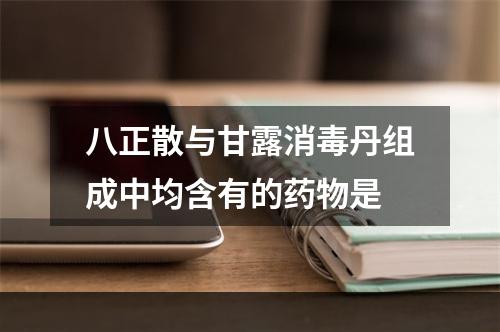 八正散与甘露消毒丹组成中均含有的药物是