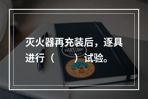 灭火器再充装后，逐具进行（  ）试验。