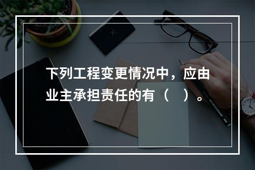 下列工程变更情况中，应由业主承担责任的有（　）。