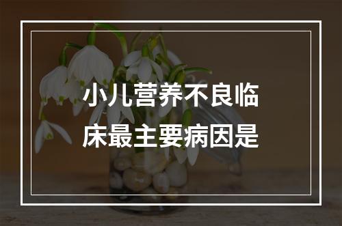 小儿营养不良临床最主要病因是