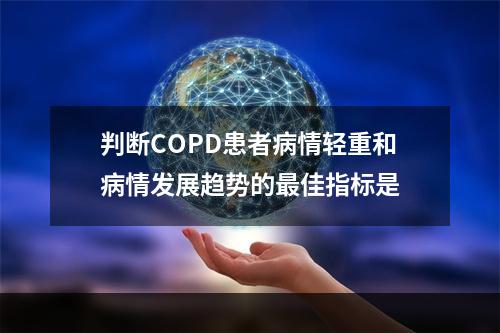 判断COPD患者病情轻重和病情发展趋势的最佳指标是