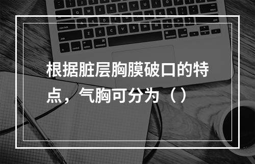 根据脏层胸膜破口的特点，气胸可分为（ ）