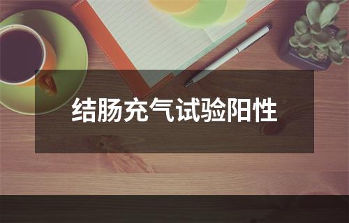 结肠充气试验阳性