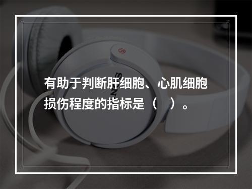 有助于判断肝细胞、心肌细胞损伤程度的指标是（　）。