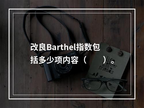 改良Barthel指数包括多少项内容（　　）。