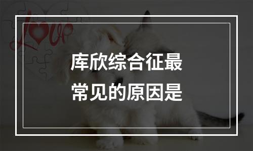 库欣综合征最常见的原因是