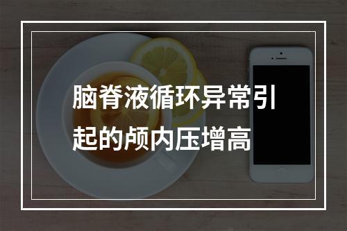 脑脊液循环异常引起的颅内压增高