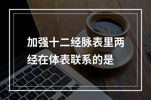 加强十二经脉表里两经在体表联系的是