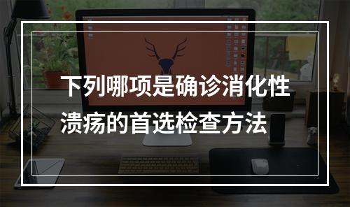 下列哪项是确诊消化性溃疡的首选检查方法