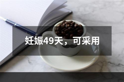 妊娠49天，可采用