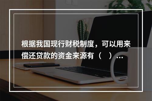 根据我国现行财税制度，可以用来偿还贷款的资金来源有（　）。