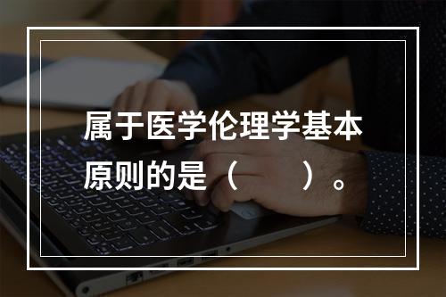 属于医学伦理学基本原则的是（　　）。