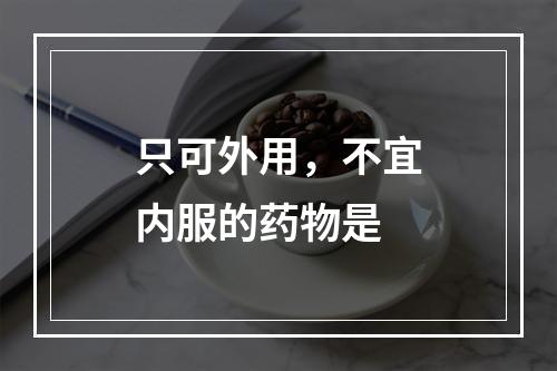 只可外用，不宜内服的药物是