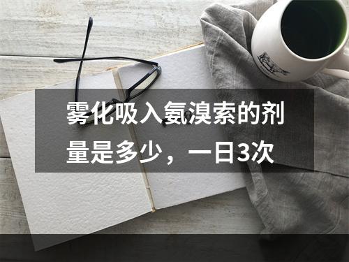 雾化吸入氨溴索的剂量是多少，一日3次