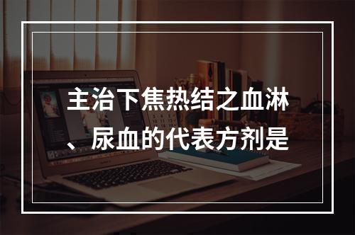 主治下焦热结之血淋、尿血的代表方剂是