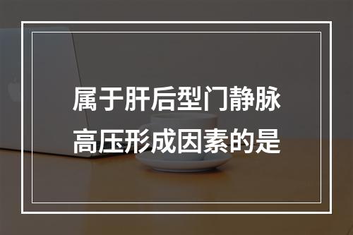 属于肝后型门静脉高压形成因素的是