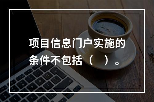 项目信息门户实施的条件不包括（　）。