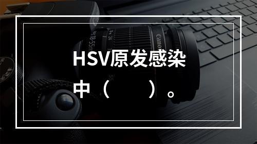 HSV原发感染中（　　）。