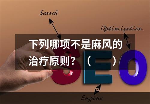 下列哪项不是麻风的治疗原则？（　　）