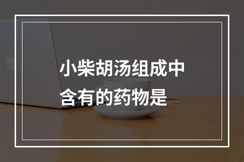 小柴胡汤组成中含有的药物是