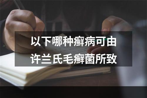 以下哪种癣病可由许兰氏毛癣菌所致