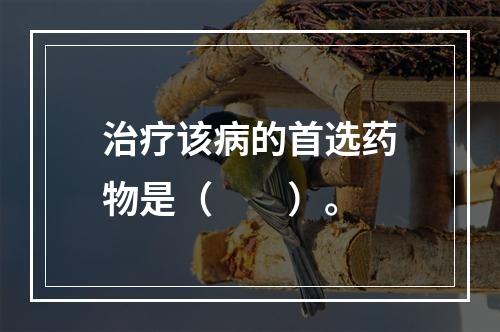 治疗该病的首选药物是（　　）。