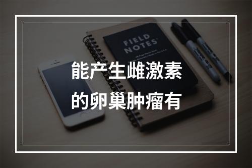 能产生雌激素的卵巢肿瘤有