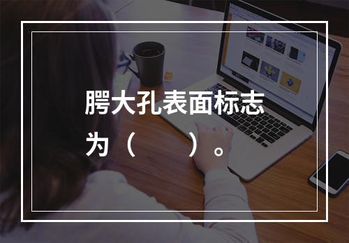 腭大孔表面标志为（　　）。