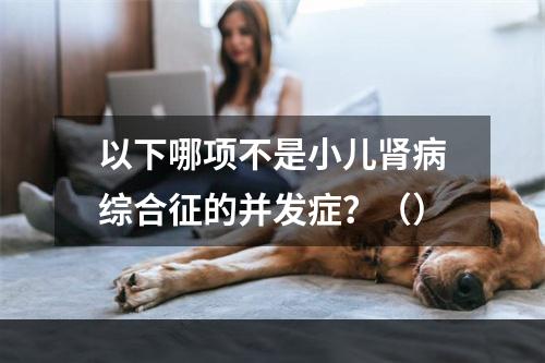 以下哪项不是小儿肾病综合征的并发症？（）