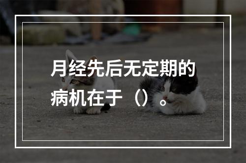 月经先后无定期的病机在于（）。