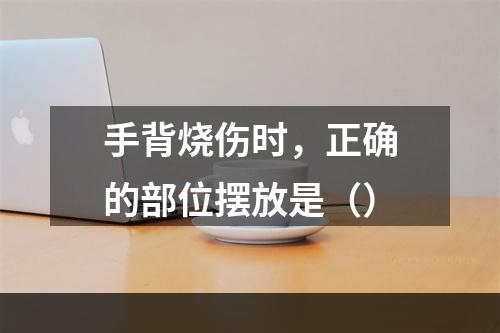 手背烧伤时，正确的部位摆放是（）