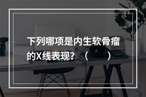 下列哪项是内生软骨瘤的X线表现？（　　）