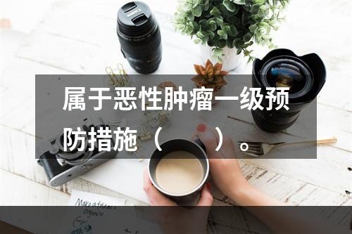 属于恶性肿瘤一级预防措施（　　）。