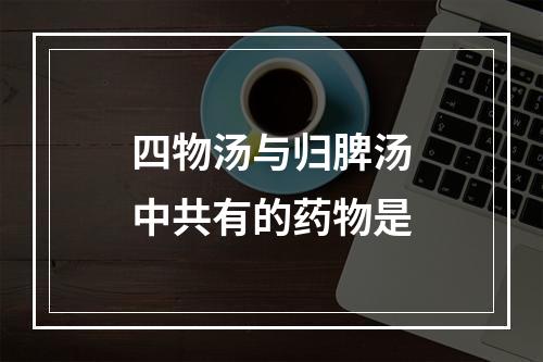 四物汤与归脾汤中共有的药物是