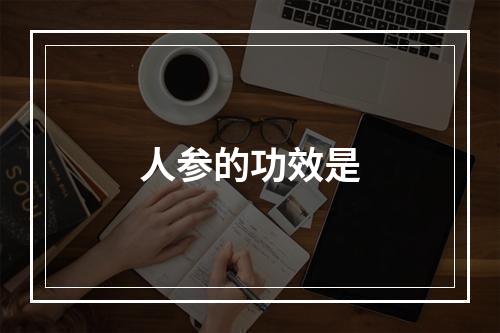 人参的功效是