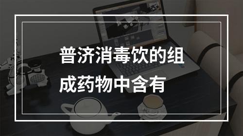 普济消毒饮的组成药物中含有