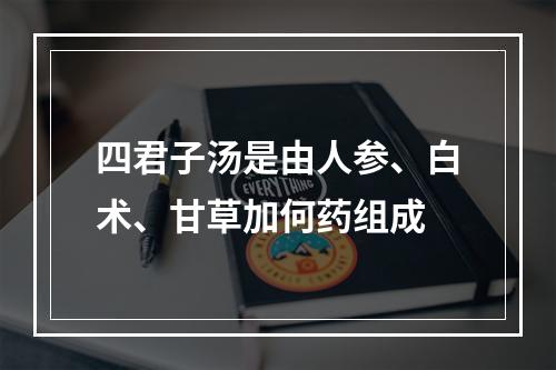 四君子汤是由人参、白术、甘草加何药组成