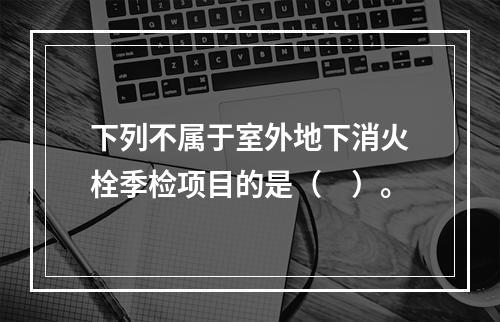 下列不属于室外地下消火栓季检项目的是（　）。