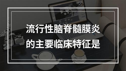 流行性脑脊髓膜炎的主要临床特征是