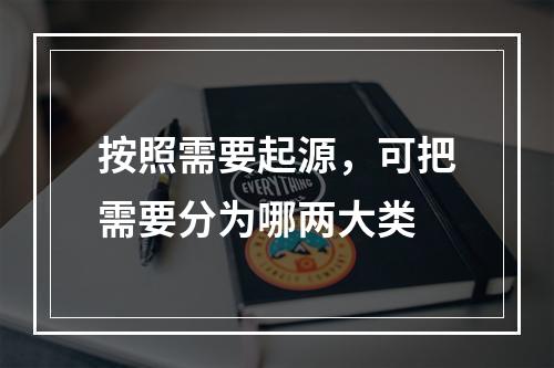 按照需要起源，可把需要分为哪两大类