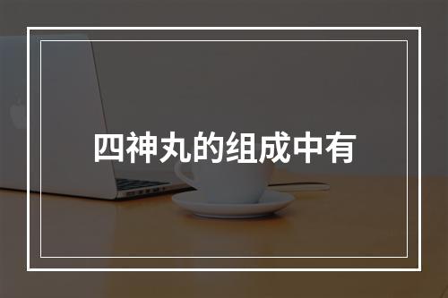 四神丸的组成中有