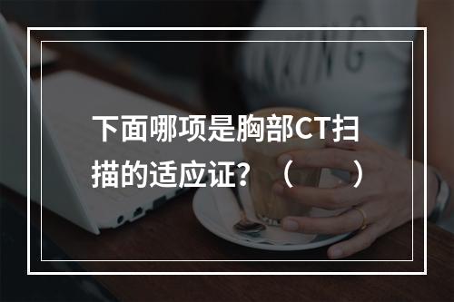 下面哪项是胸部CT扫描的适应证？（　　）